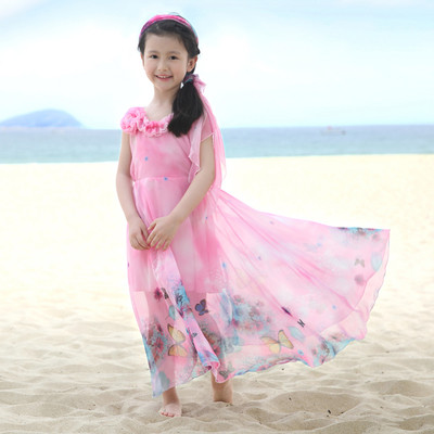 Rochie de plaja pentru copii pentru fete in mai multe culori