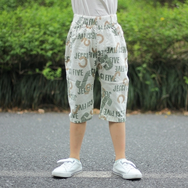 Pantaloni copii 7/8 in mai multe culori cu imprimeu