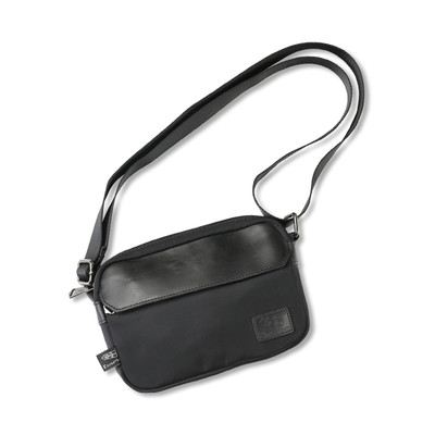 Geantă confortabilă pentru bărbați în negru și albastru