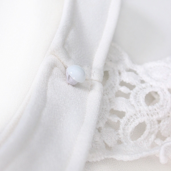 Salopetă de damă elegantă cu umăr căzut și dantelă în cinci culori