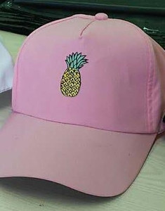 Palarie sport dama cu aplicatie - ananas in trei culori