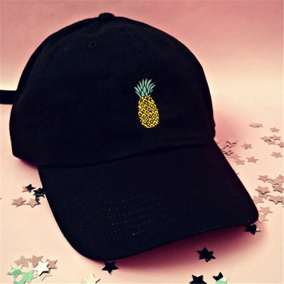 Palarie sport dama cu aplicatie - ananas in trei culori