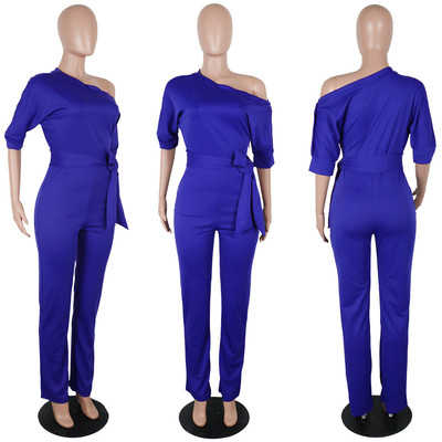 Κομψή γυναικεία ολόσομη φόρμα με υψηλή μέση σε επτά χρώματα