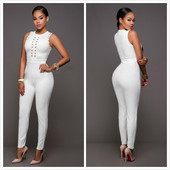 NOI salopete elegante de dama de culoare alba