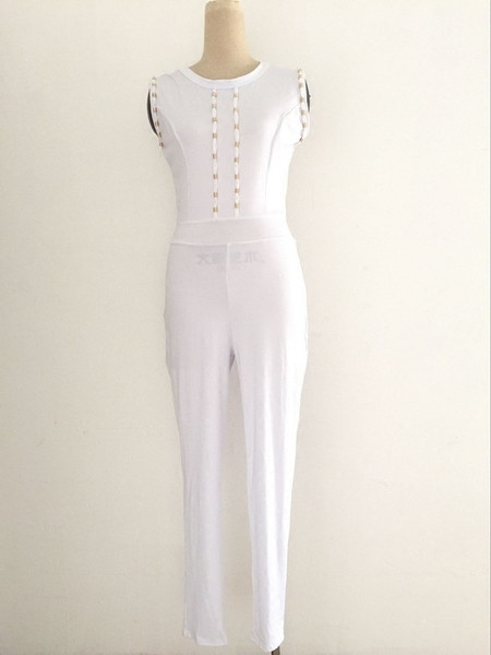 NOI salopete elegante de dama de culoare alba