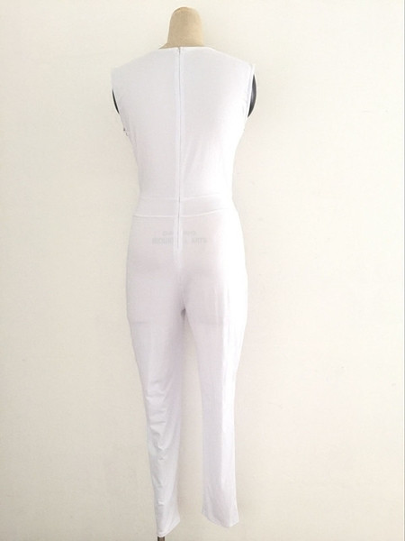 NOI salopete elegante de dama de culoare alba