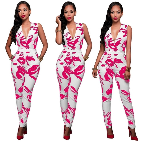 Σέξυ γυναικεία σαλοπέτα  με διακοσμητικά σχήματος V με πολύχρωμα σχέδια