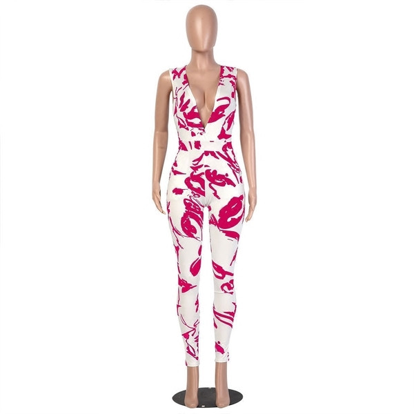 Σέξυ γυναικεία σαλοπέτα  με διακοσμητικά σχήματος V με πολύχρωμα σχέδια