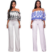 NOU salopetă elegantă de damă cu umăr căzut și broderie în trei modele