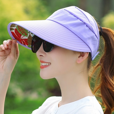 Palarie de vara moderna de dama cu motive florale in diferite culori