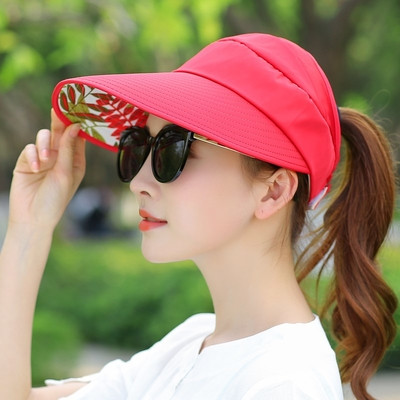 Palarie de vara moderna de dama cu motive florale in diferite culori