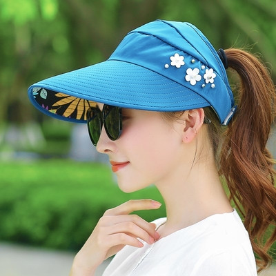 Palarie de vara moderna de dama cu motive florale in diferite culori