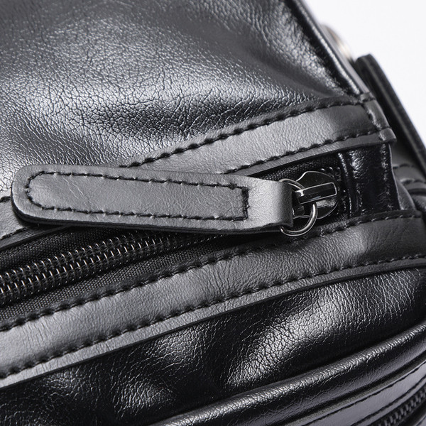 Geantă mică pentru bărbați de culoare neagră potrivită pentru uzul zilnic