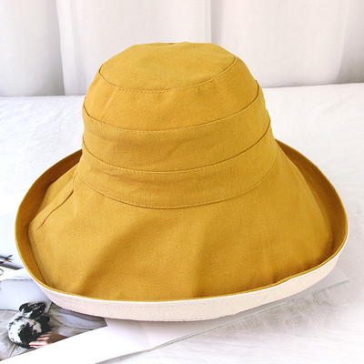 Palarie de plaja dama cu cravate in mai multe culori