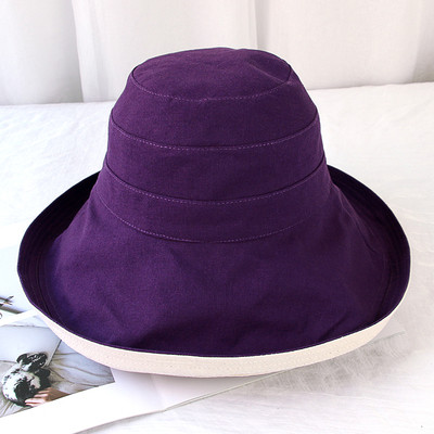 Palarie de plaja dama cu cravate in mai multe culori