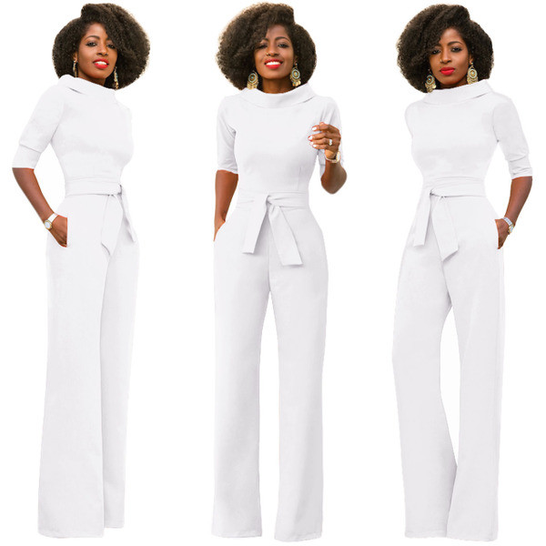 NOUA salopetă lungă de damă modernă cu mâneci scurte în șapte culori