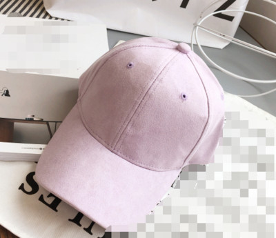 Palarie de dama de piele intoarsa uni cu vizor in mai multe culori