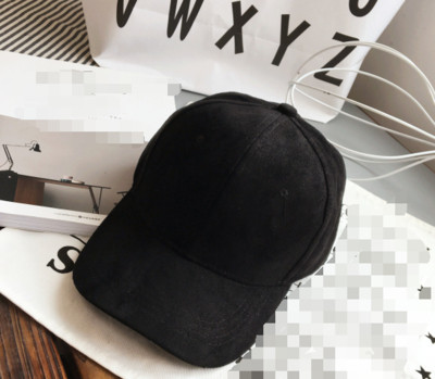 Palarie de dama de piele intoarsa uni cu vizor in mai multe culori