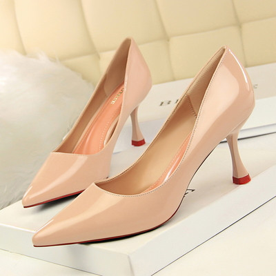 Pantofi de dama eleganti din piele lacuita in mai multe culori