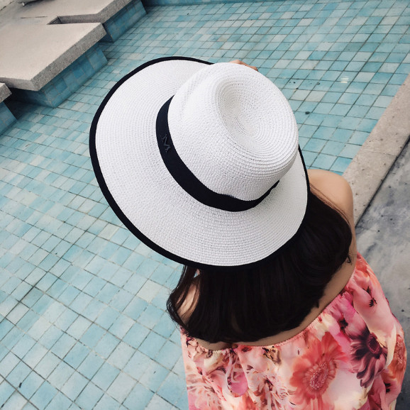 Palarie de plaja moderna de dama in mai multe culori