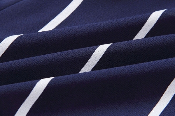 Salopeta de vara de dama in culoarea dungi albastru inchis