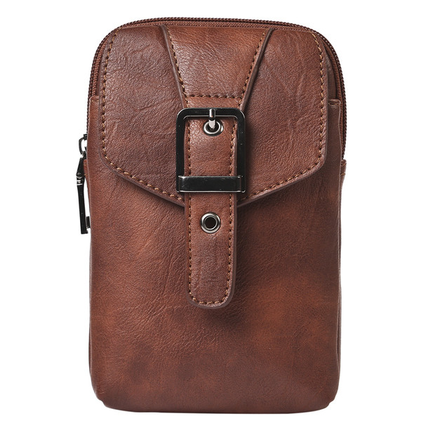 Μικρή ανδρική τσάντα σε δύο χρώματα με αφαιρούμενη μεγάλη λαβή