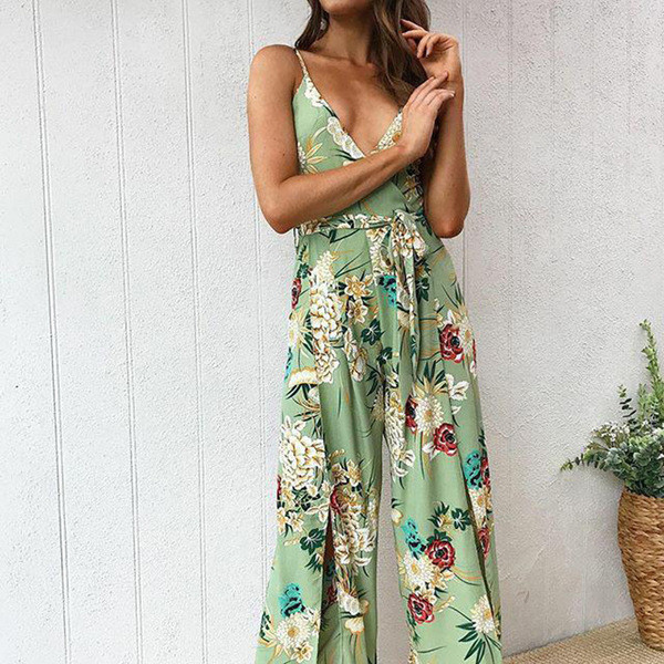 Salopeta lunga de dama de vara cu motive florale in trei culori