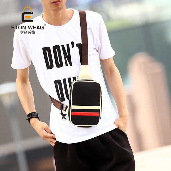 Geanta sport pentru barbati cu margini colorate