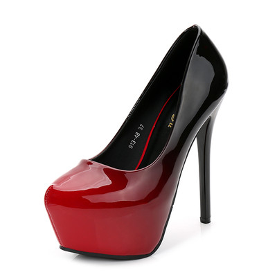 Pantofi de dama eleganti cu toc inalt in culori irizate