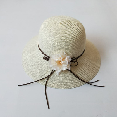 Palarie de vara dama in patru culori cu elemente florale