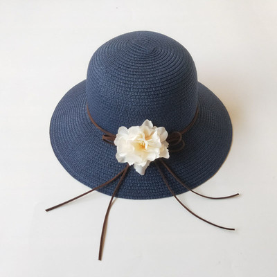 Palarie de vara dama in patru culori cu elemente florale