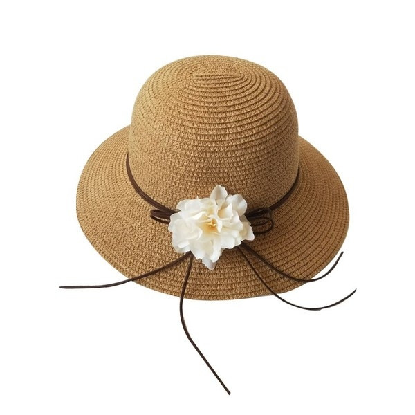 Palarie de vara dama in patru culori cu elemente florale