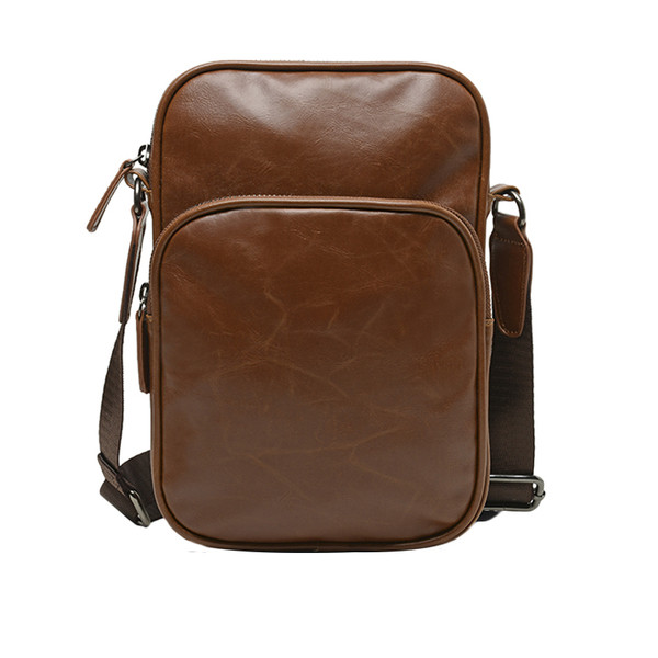 Ανδρική καθημερινή τσάντα  με μεγάλη λαβή σε δύο χρώματα