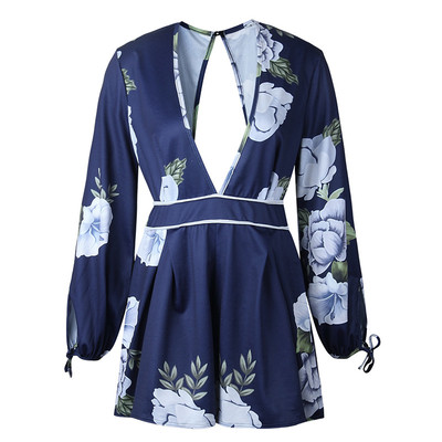 NOUA salopetă subțire de damă cu mâneci lungi și decolteu în V