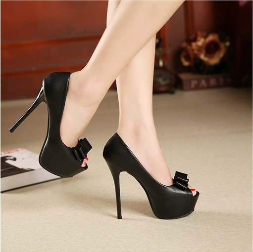 Pantofi de dama eleganti deschisi cu panglica