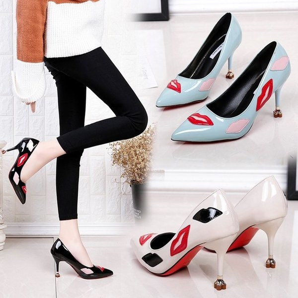 Pantofi de dama proaspeti cu saruturi in mai multe culori