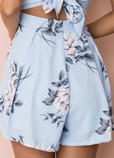 Salopeta de vara dama cu motive florale cu decolteu in V in trei culori