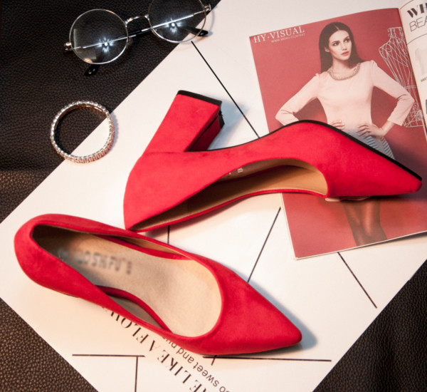 Pantofi eleganti din piele intoarsa in mai multe culori