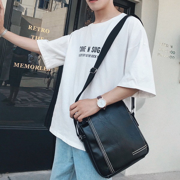 Geanta de zi cu zi pentru barbati in doua culori cu maner lung