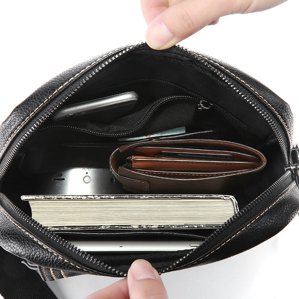 Geanta de zi cu zi pentru barbati in doua culori cu maner lung