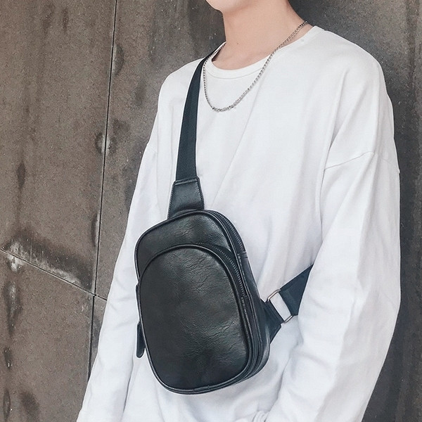 Geanta barbati din piele ecologica in doua culori