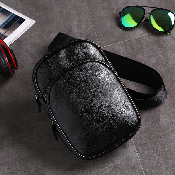 Geanta barbati din piele ecologica in doua culori