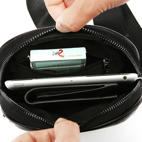 Geanta barbati din piele ecologica in doua culori