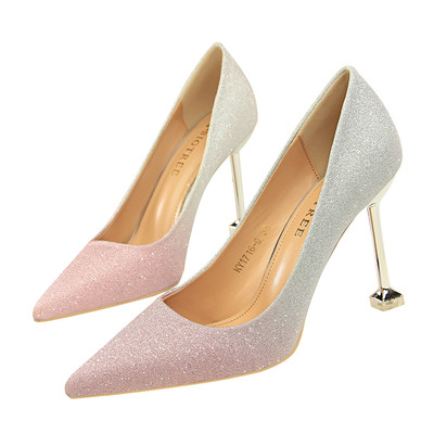 Pantofi de dama eleganti cu efect stralucitor in mai multe culori