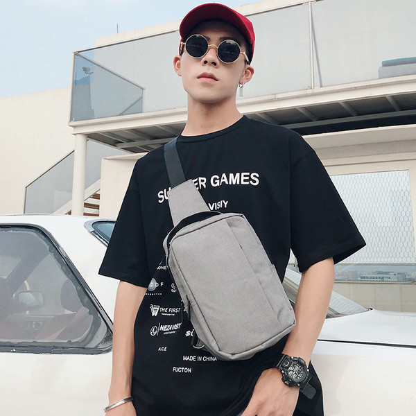 Ανδρική τσάντα αθλητισμού σε γκρι - δύο μοντέλα