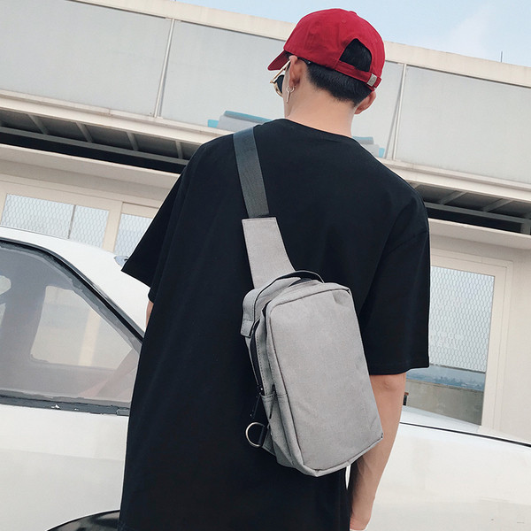 Ανδρική τσάντα αθλητισμού σε γκρι - δύο μοντέλα