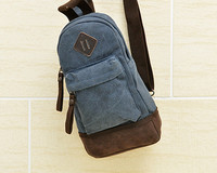 Geanta sport mica pentru barbati de culoare albastra