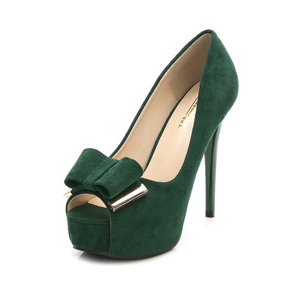 Deschide pantofii de dama cu toc si panglica in mai multe culori