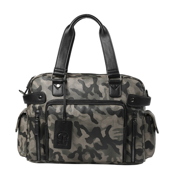 Geanta barbateasca mare de camuflaj cu manere scurte si lungi