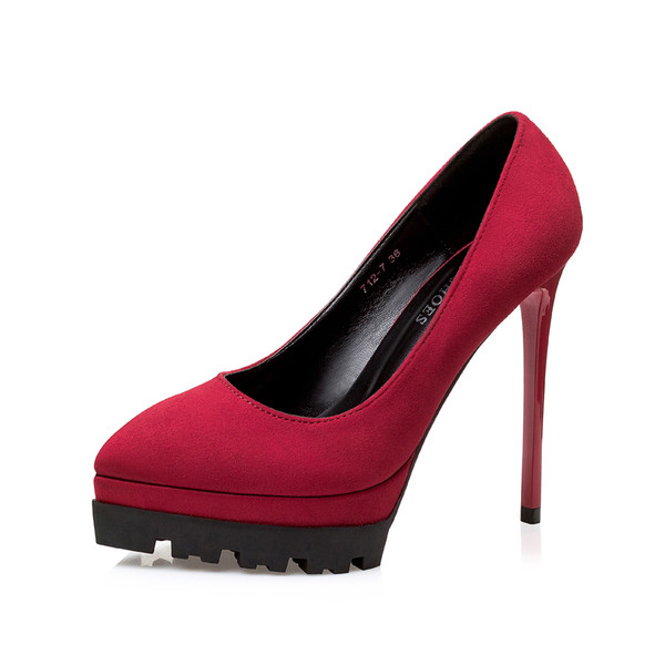 Pantofi cu toc primavara-toamna in mai multe culori